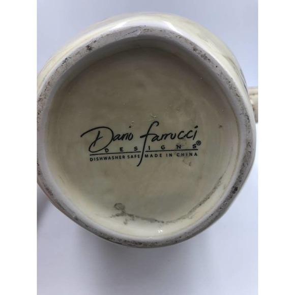 Dario Farrucci Designs Ceramic Pitcher Grapevine Theme With Handle - Picture 10 of 15